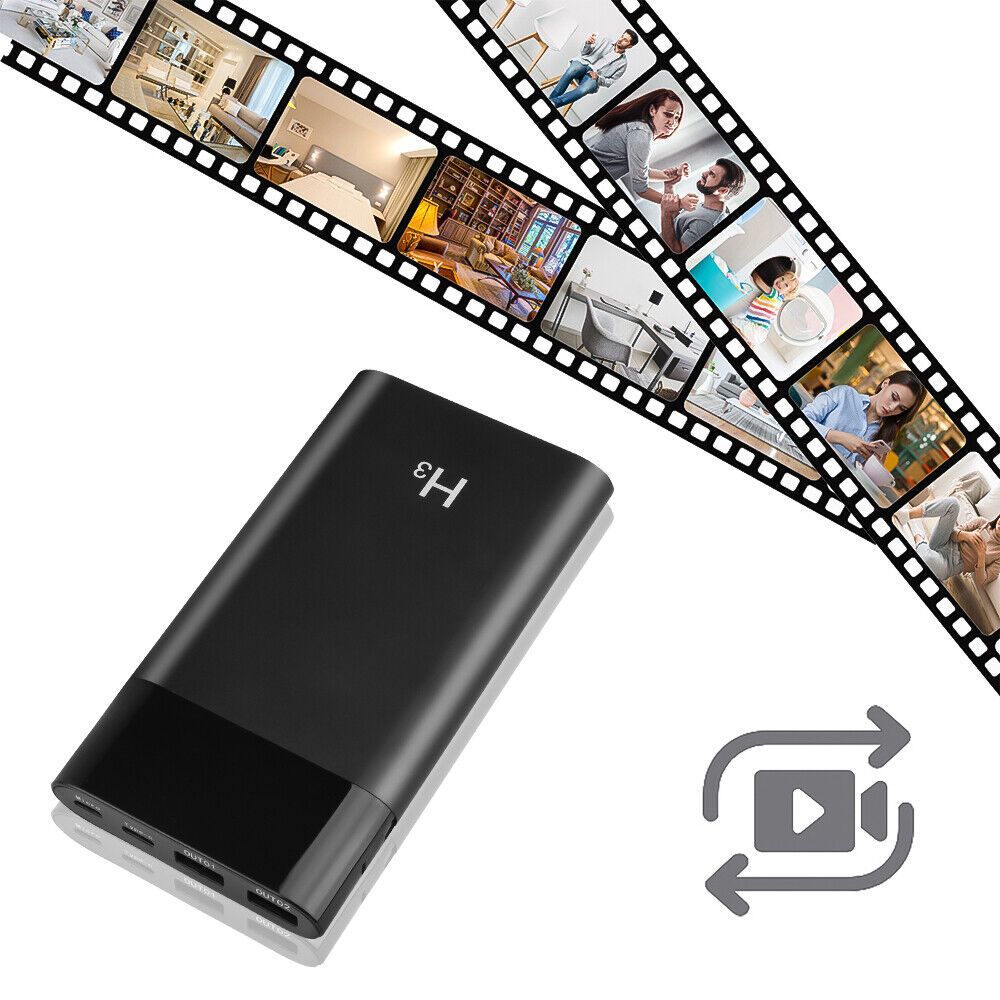 High Capacity DVR Power Bank Camera with 1080P Video and Covert Night Vision