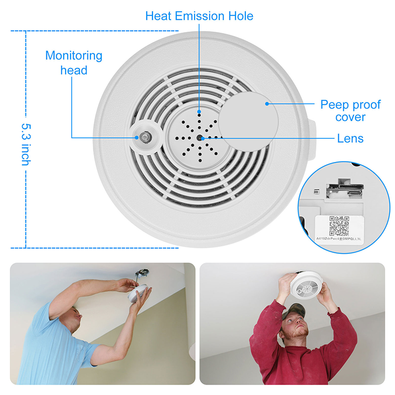 SC02 WiFi Smoke Detector Camera