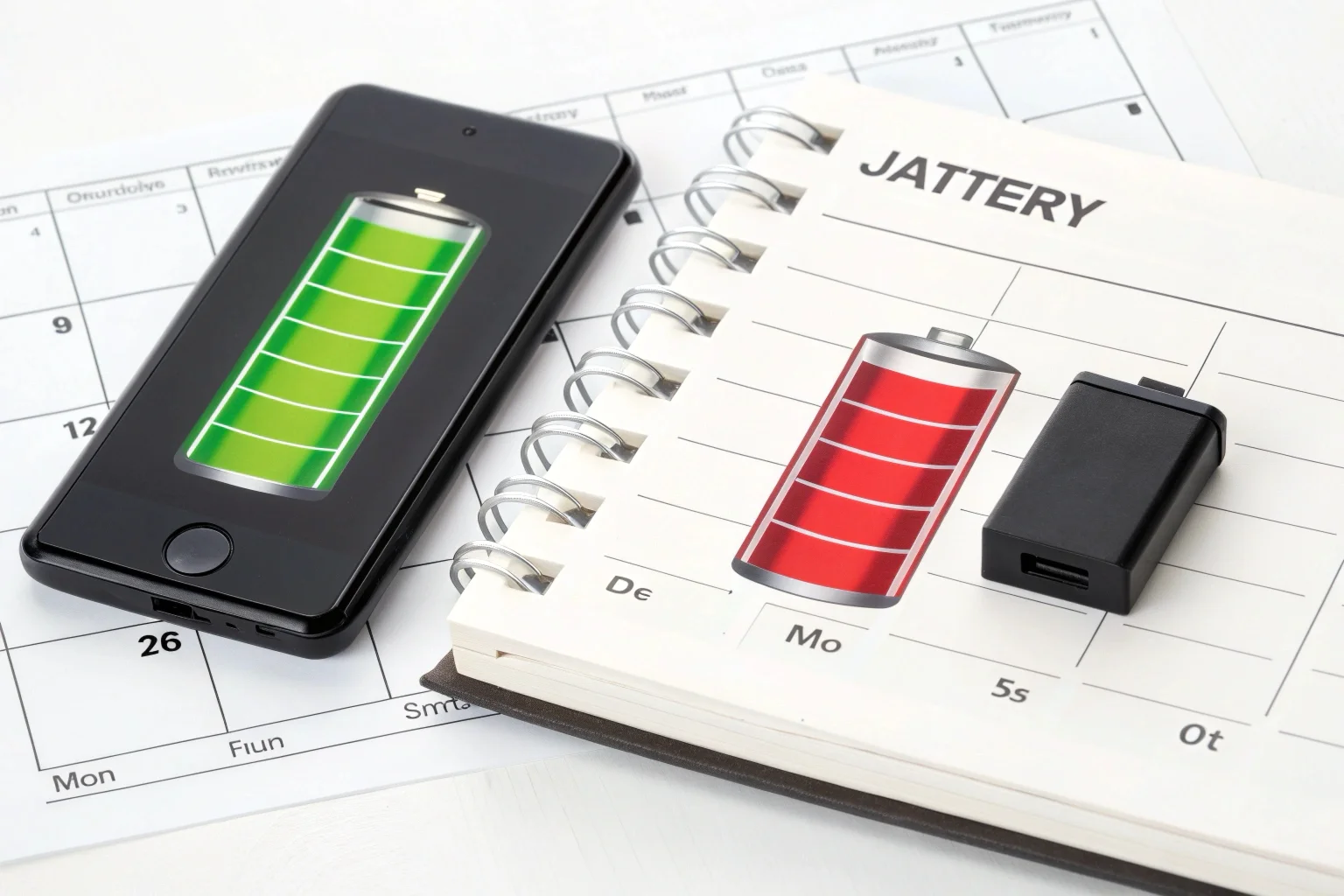 Tableau comparatif de l'autonomie des batteries des enregistreurs standard et longue durée.