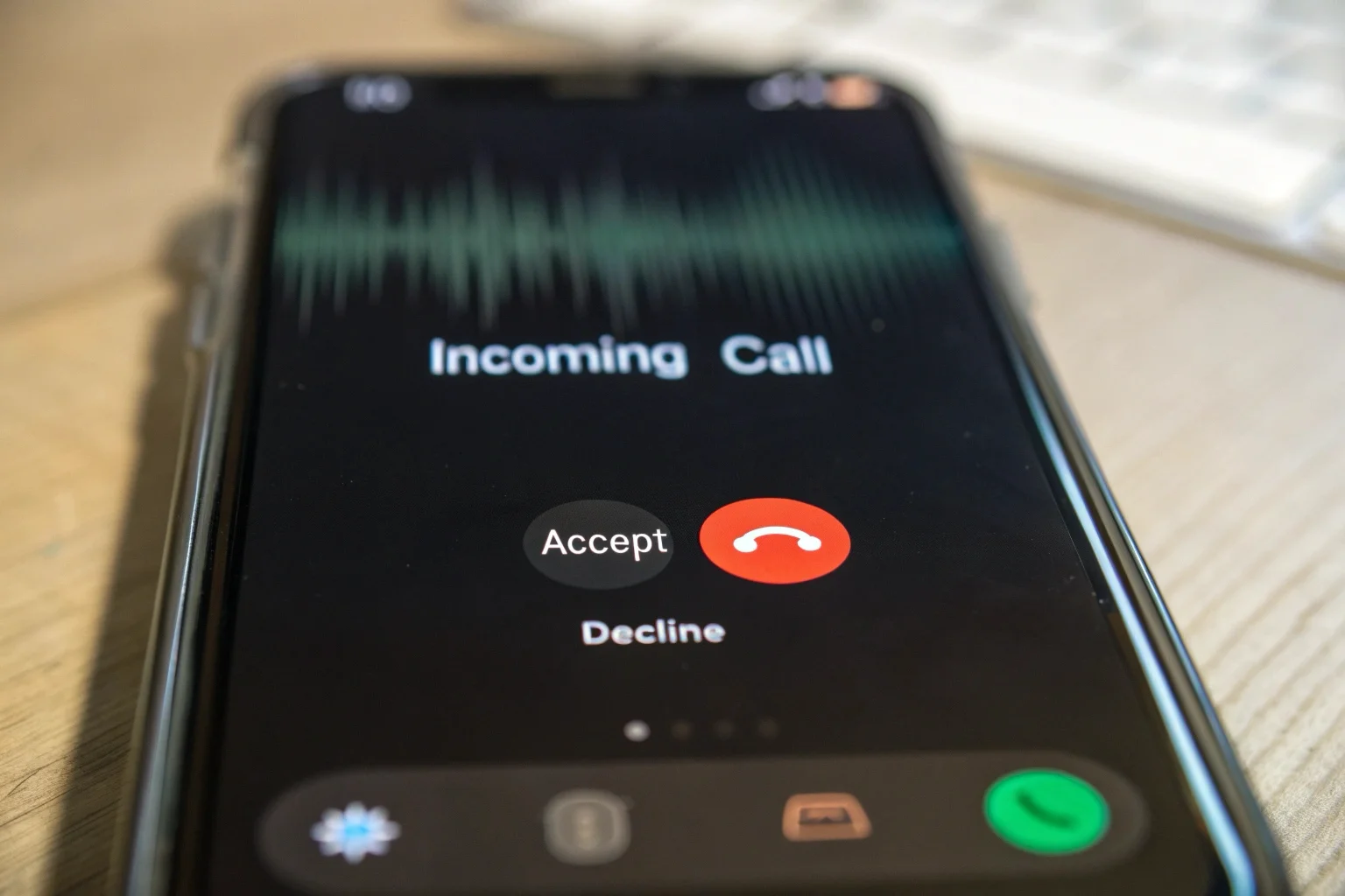 Une icône qui montre un téléphone qui interrompt une inscription sur votre smartphone