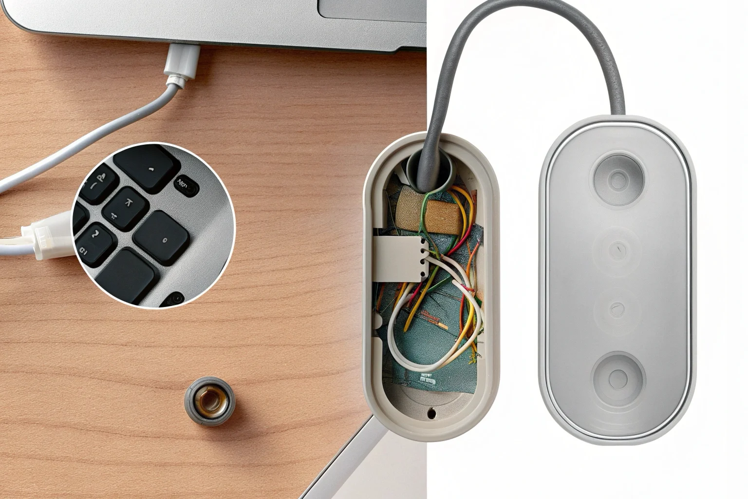 Une télécaméra économique rotative et de l'aspetto fragile