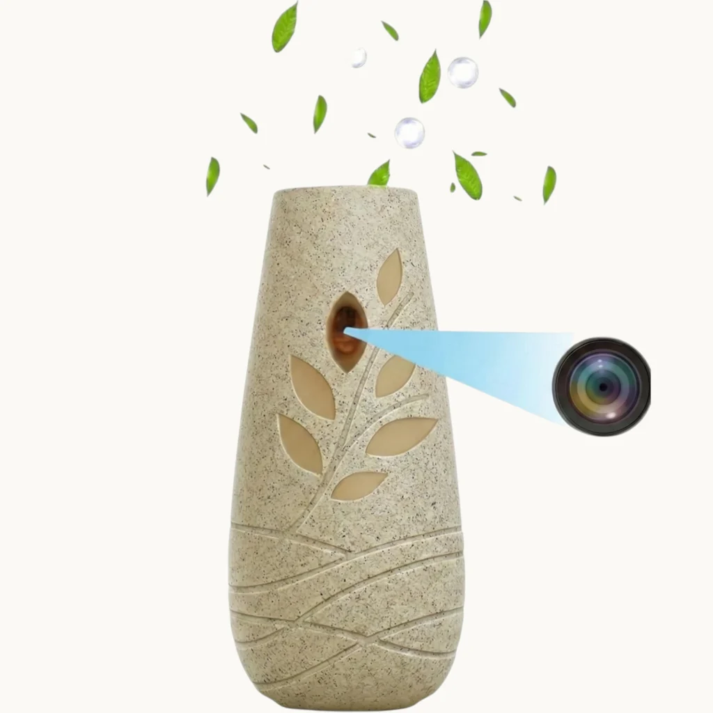 Tuya Smart WiFi Hidden Camera in Decorative Vase Air Freshener | 1080P