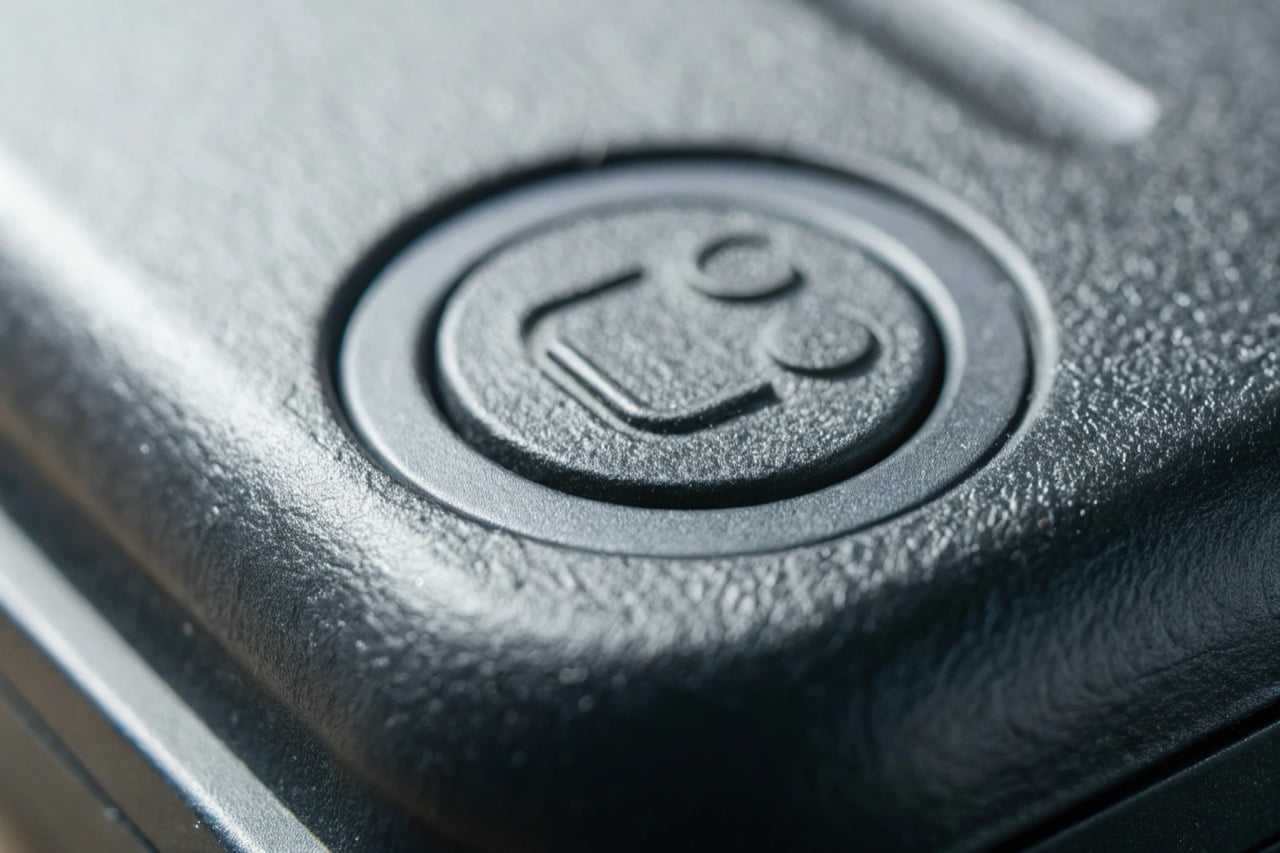 A simple, clean icon of a compliance shield with a CE mark inside, indicating certification.