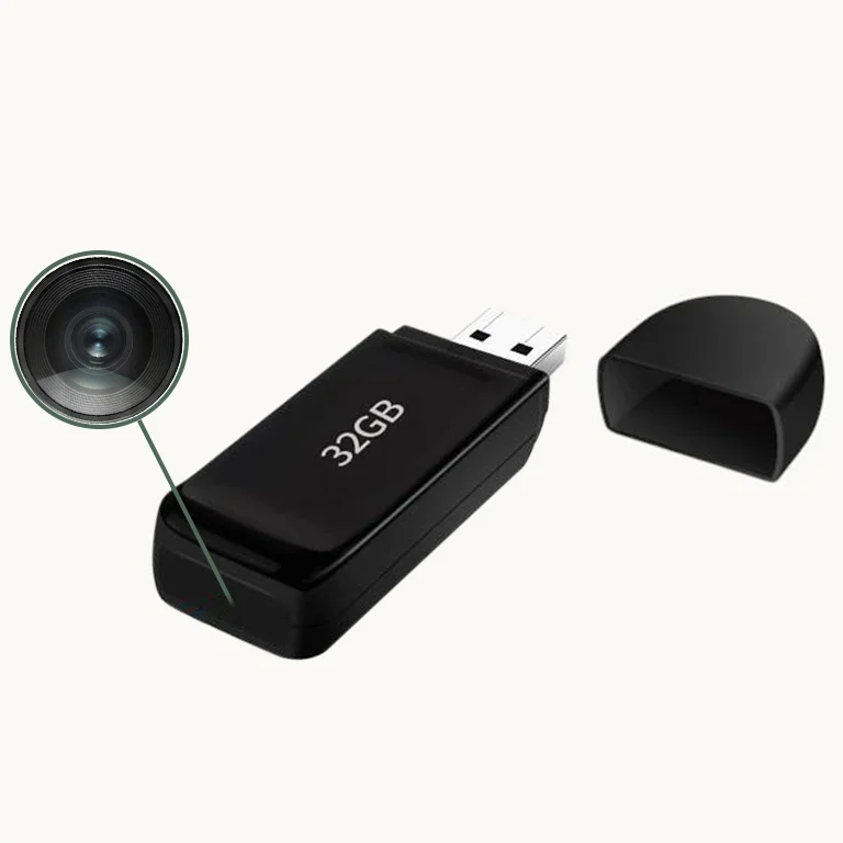 USB Flash Drive Spy Camera with 1080P HD Video and Audio Recording