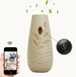 Tuya Smart WiFi Hidden Camera in Decorative Vase Air Freshener | 1080P
