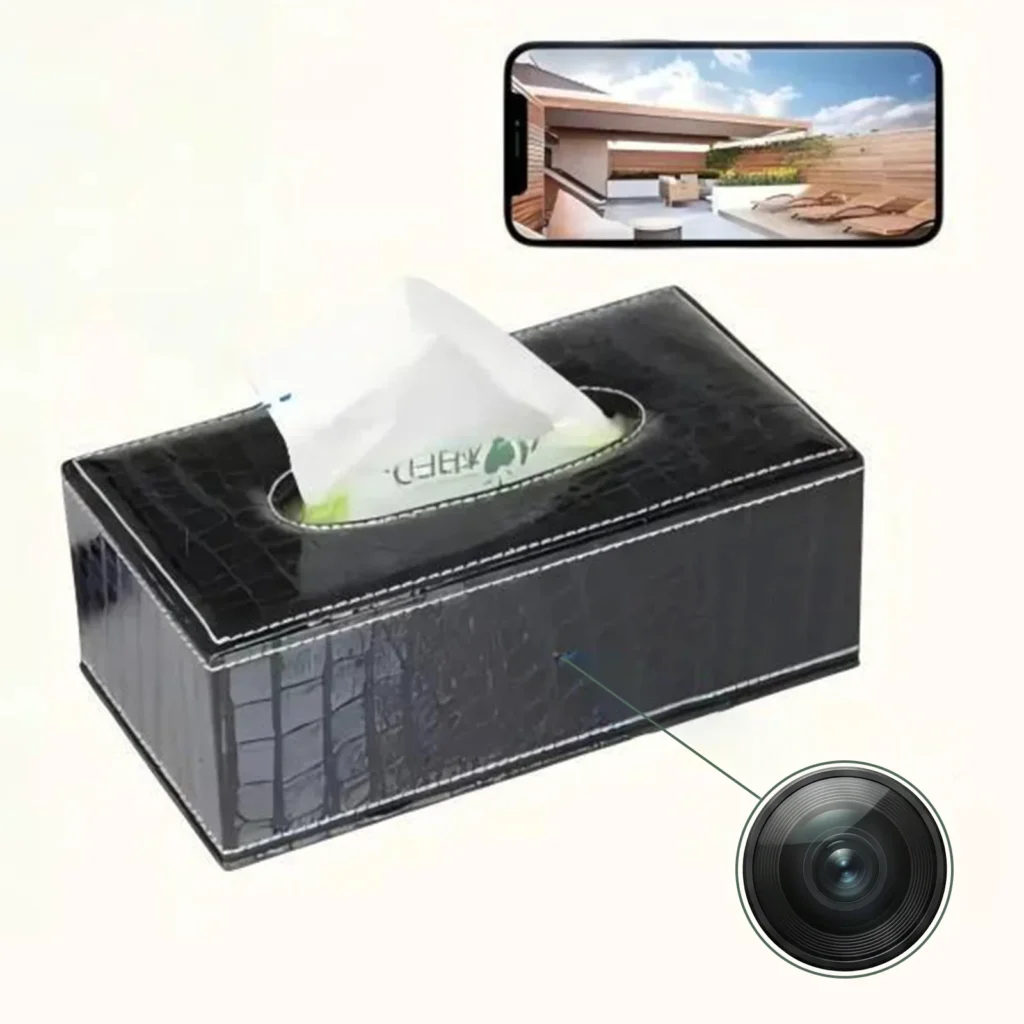 Discreet Hidden Tissue Box Camera with 1080P WiFi and Motion Detection
