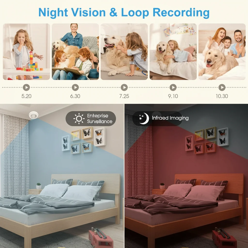 1080P WiFi Smoke Detector Hidden Camera with Night Vision (Model: SC02)