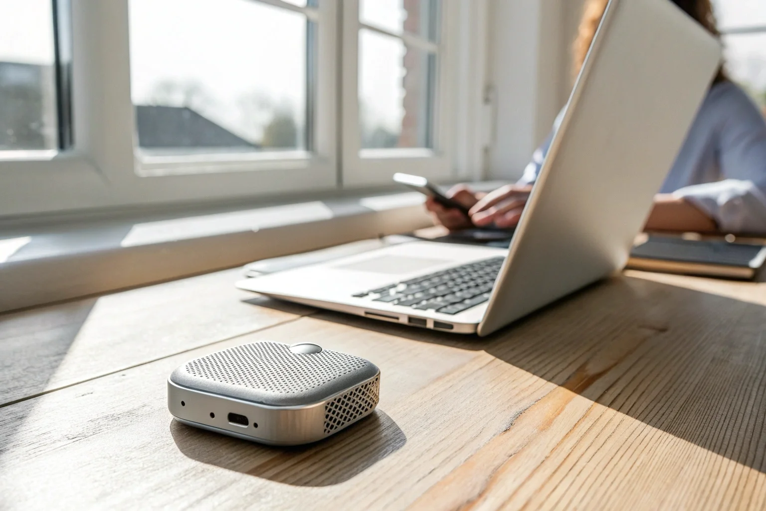 Professionisti che analizzano trascrizioni da un registratore AI