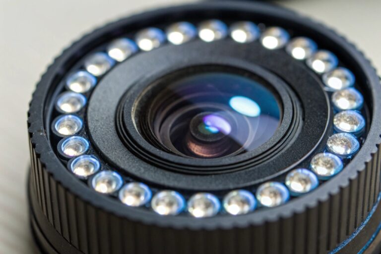 Dokładnie ułożone regały magazynowe pełne bezpiecznie zapakowanych urządzeń fotograficznych w kartonie