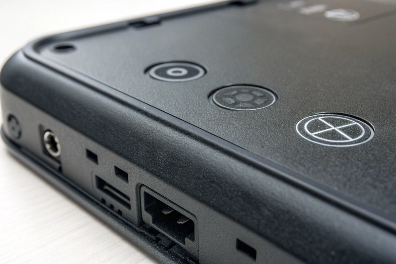 Simboli di certificazione CE e ROHS incisi su un prodotto elettronico