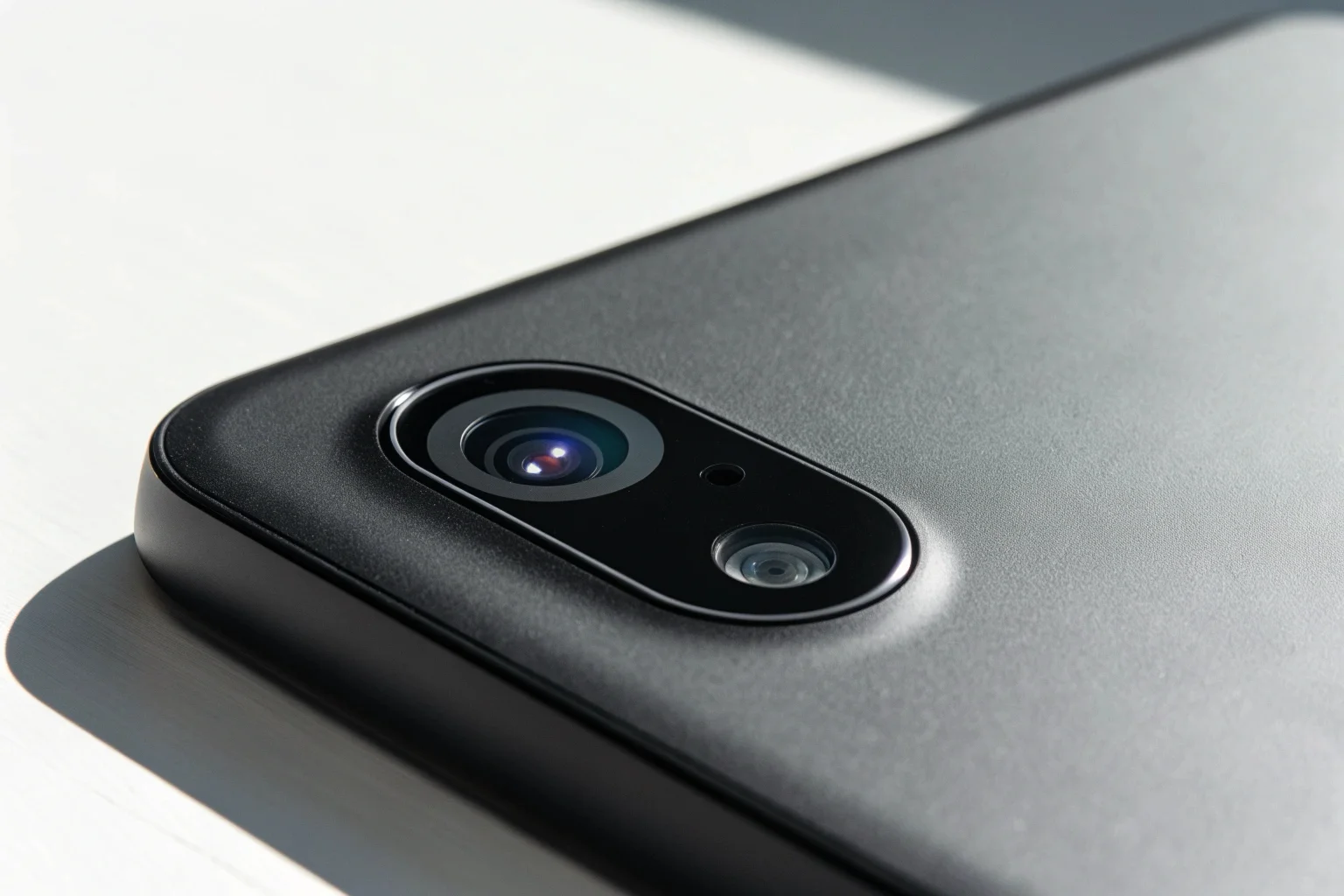 Close up of a highly discreet mini camera lens hidden in a smart home device