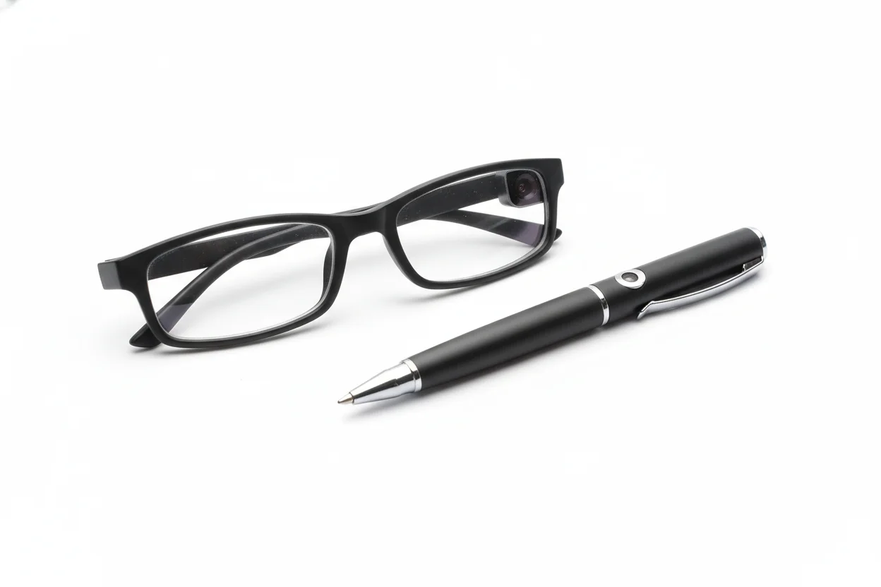 Glasses vs pen camera comparison