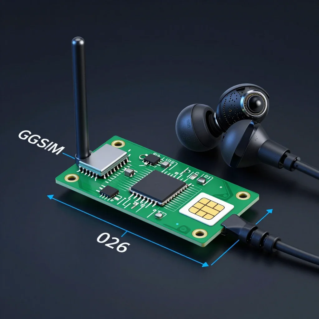 Auricolare GSM integrato per comunicazioni autonome