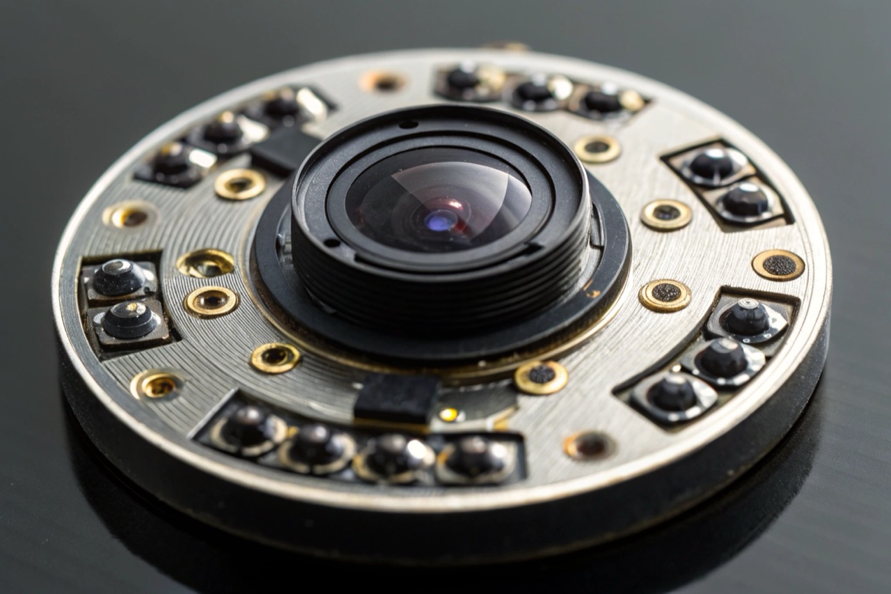 High tech camera sensor board with built in invisible infrared LED sensors