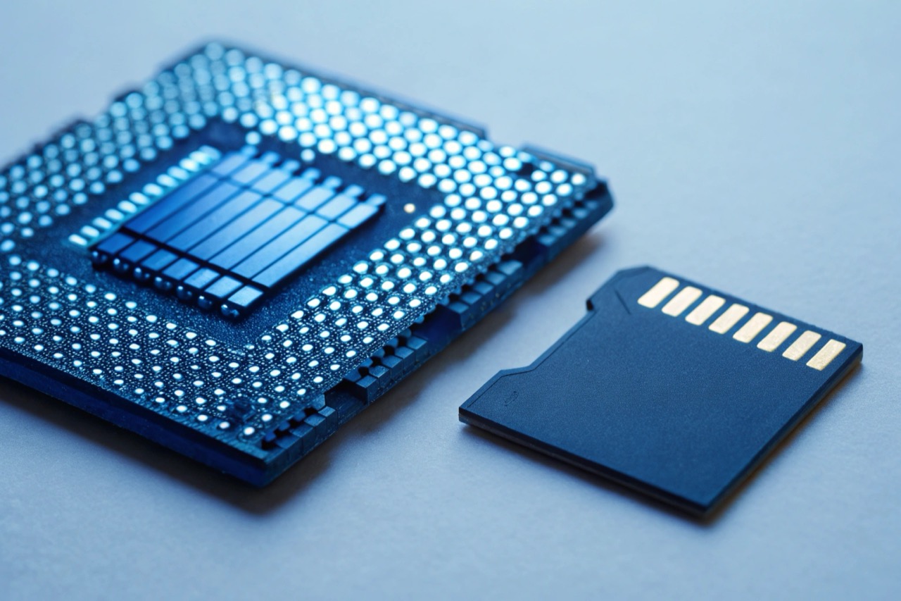 Comparison of video file sizes and storage chips