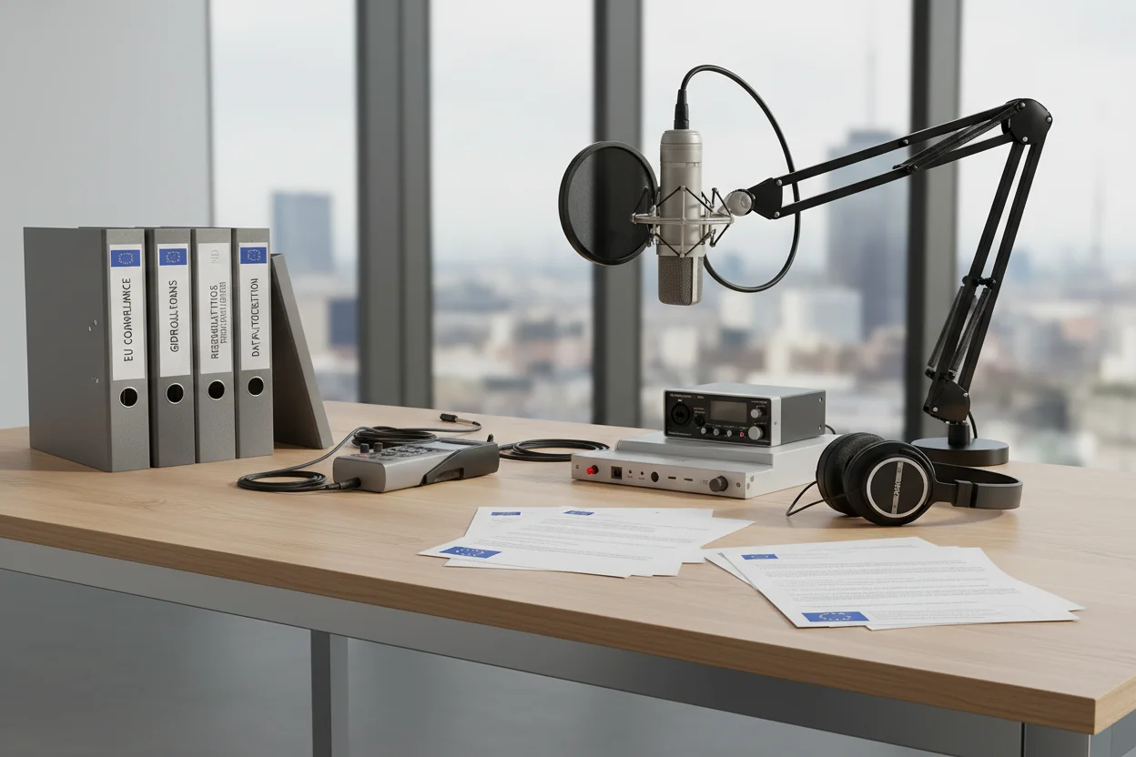 Dispositivi di registrazione vocale professionali per compliance UE 2026