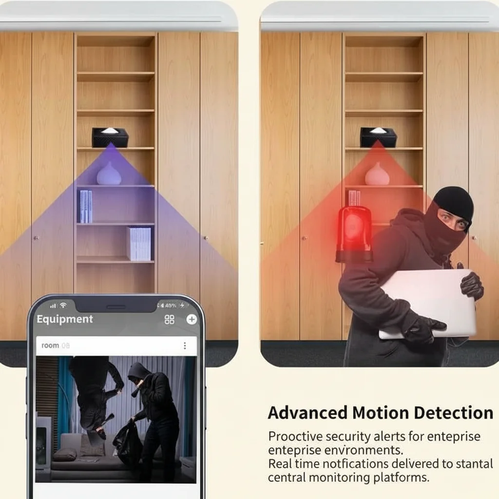 Advanced motion detection security alerts instant notification