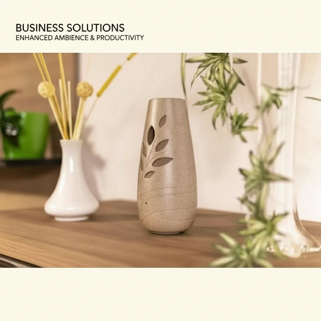 Business Solutions Hidden Camera Vase Enhanced Office Ambience