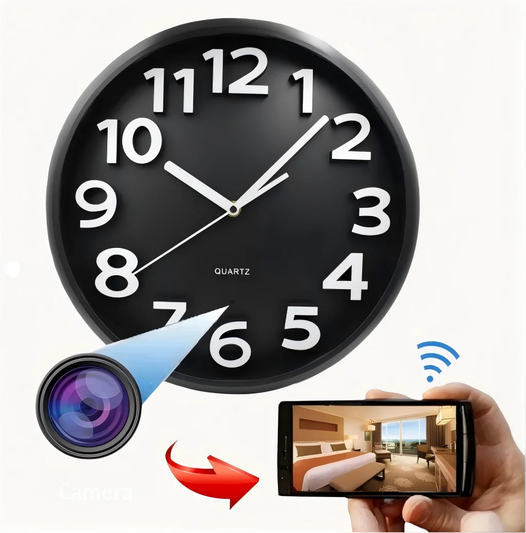 Hidden clock camera remote live view smartphone