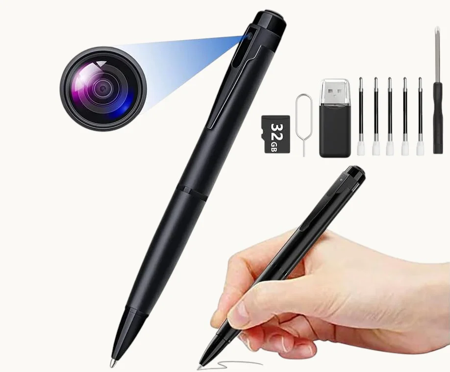 Hidden Pen Camera Accessories Kit 32GB Card Reader