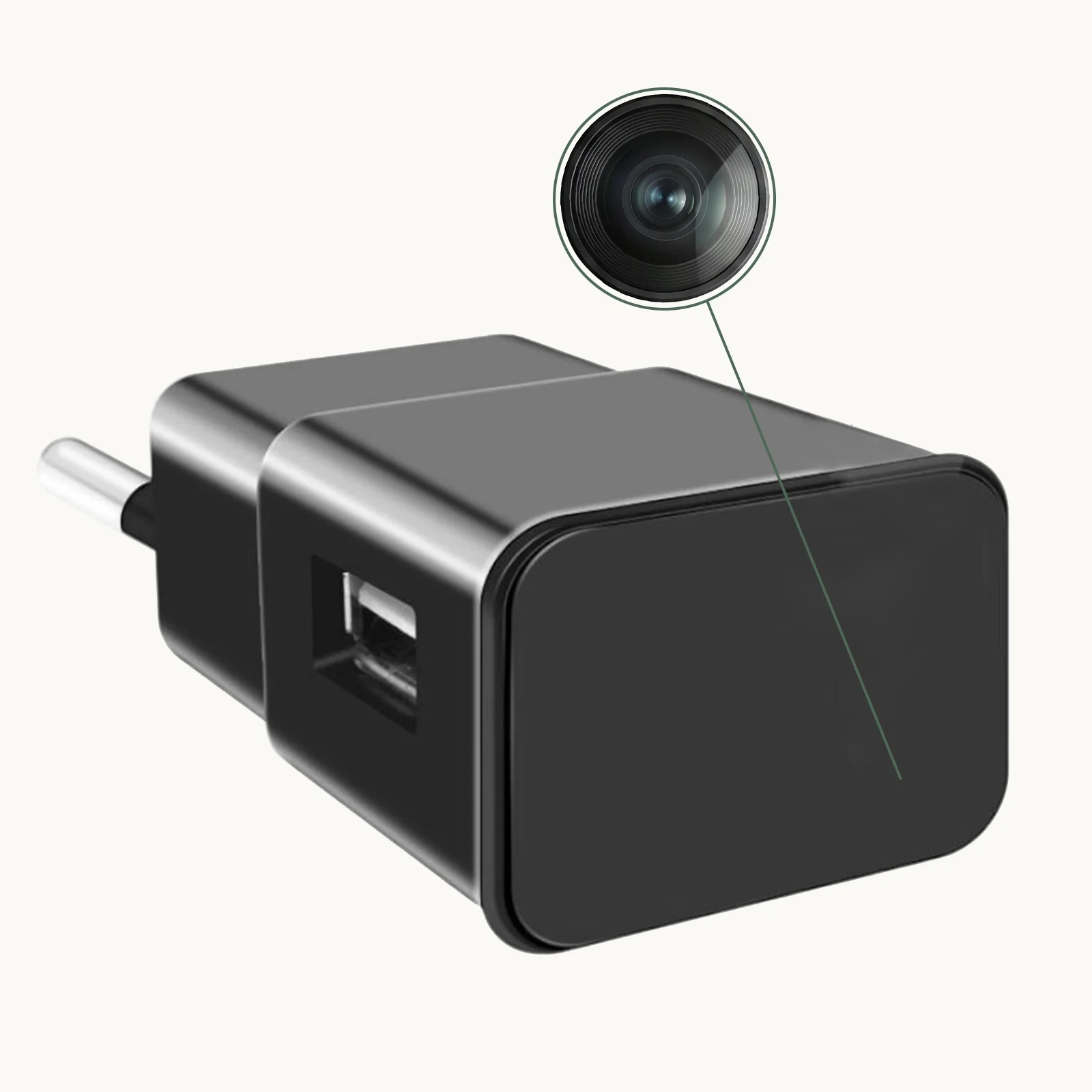 WiFi spy cameras USB charger 1080P EU plug
